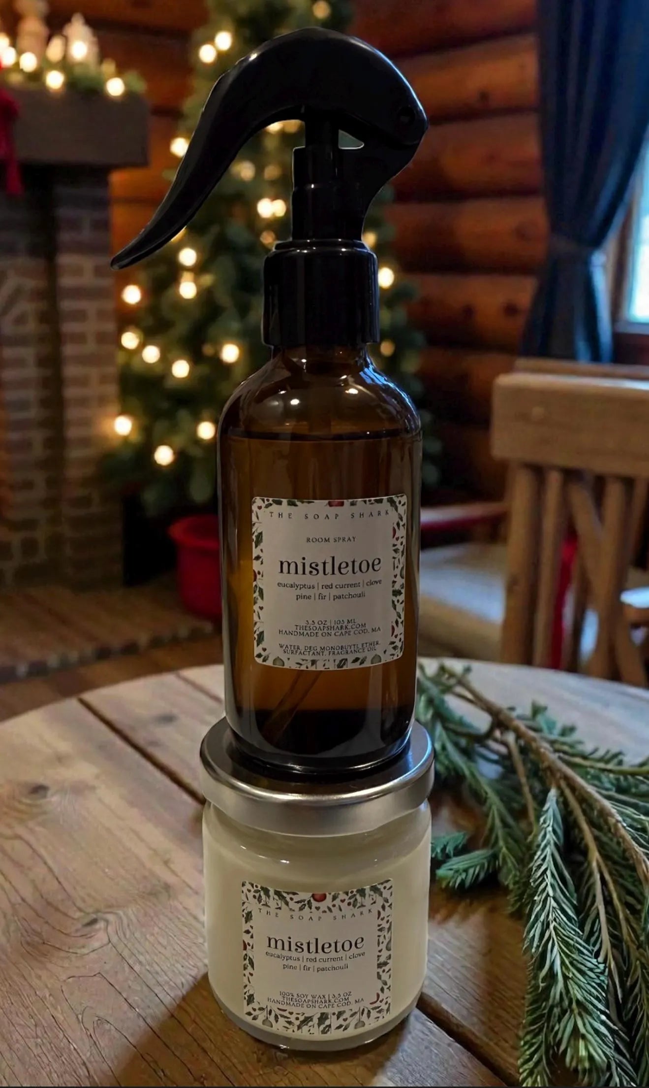 GIFT SET | MISTLETOE ROOM SPRAY & CANDLE