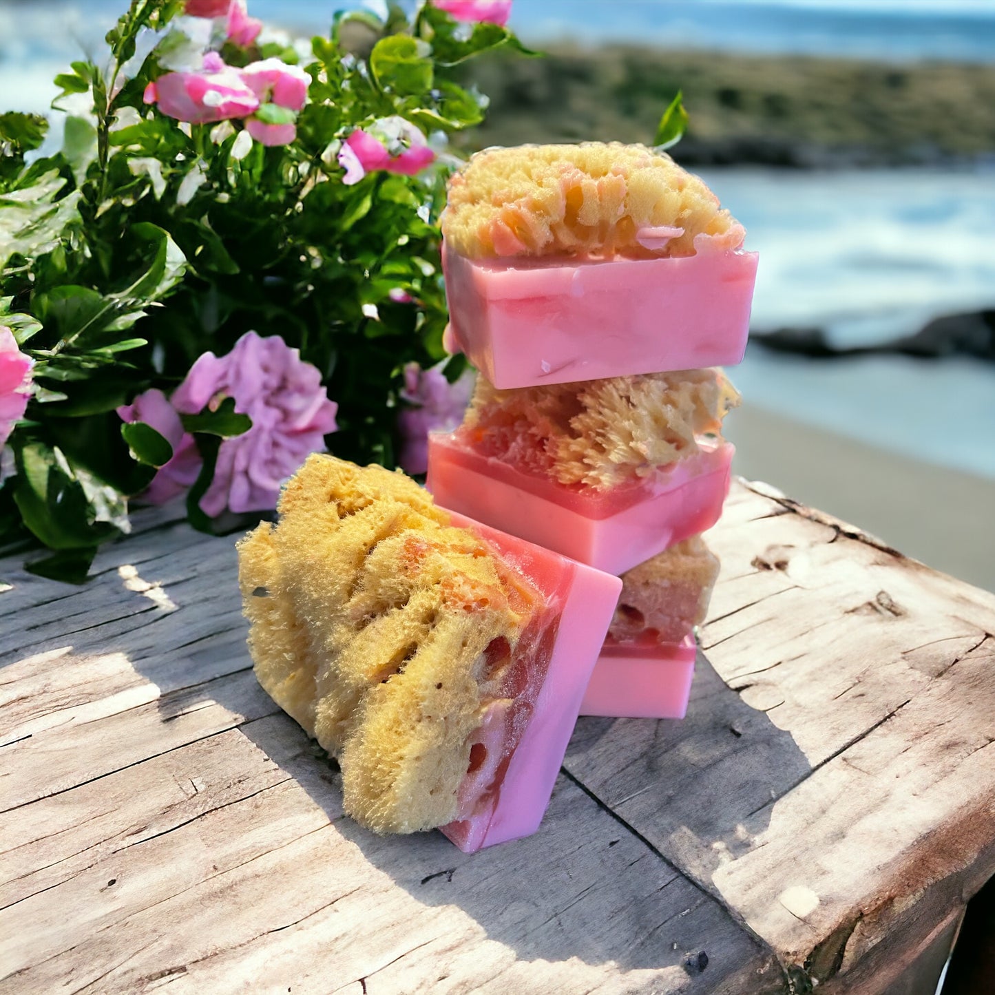 SEA SPONGE SOAP | CASHMERE PETALS