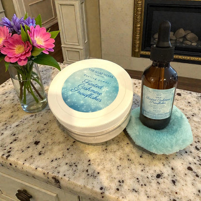 GIFT SET | FROSTED CASHMERE SNOWFLAKES DUSTING POWDER & BODY OIL GIFT SET