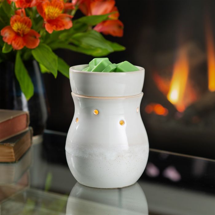 FROSTED FARMHOUSE WAX WARMER